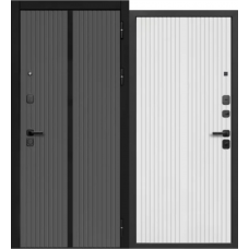 Дверь входная Ferroni 9 СМ ЛАКОБЕЛЬ ЛИНИИ Графит - Эмалит белый Дверь входная Ferroni 9 СМ ЛАКОБЕЛЬ ЛИНИИ Графит - Эмалит белый